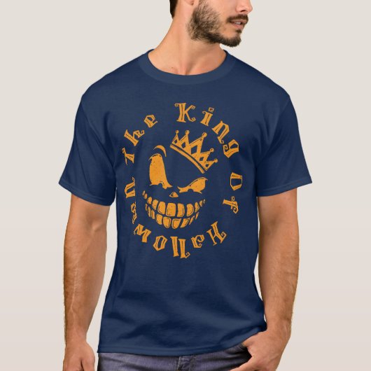 De koning van Halloween retro T-shirt (Voorkant)