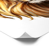 De koning van het Oerwoud. De Majestic Lion Poster (Hoek)