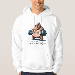 De koning van het Oerwoud in de gym Hoodie