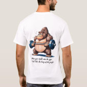 De koning van het Oerwoud in de gym T-shirt (Achterkant)