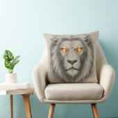 De koning van Oerwoud - stralende ogen Kussen (Stoel)