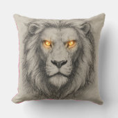 De koning van Oerwoud - stralende ogen Kussen (Voorkant)