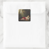 De koning van Rome, 1811 Vierkante Sticker (Tas)