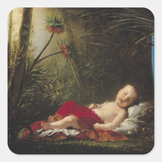 De koning van Rome, 1811 Vierkante Sticker (Voorkant)