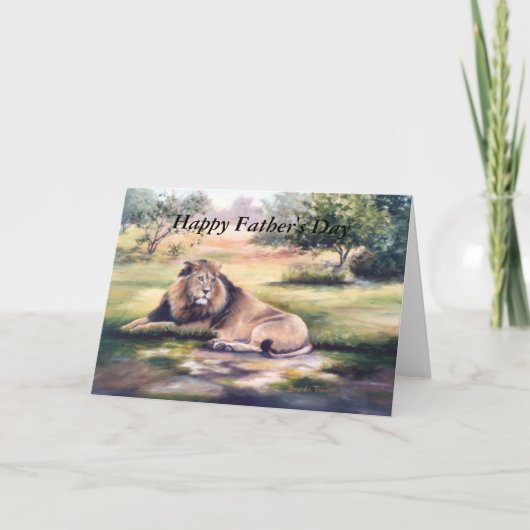 De koning, vrolijke Vaderdag Kaart (Voorkant)