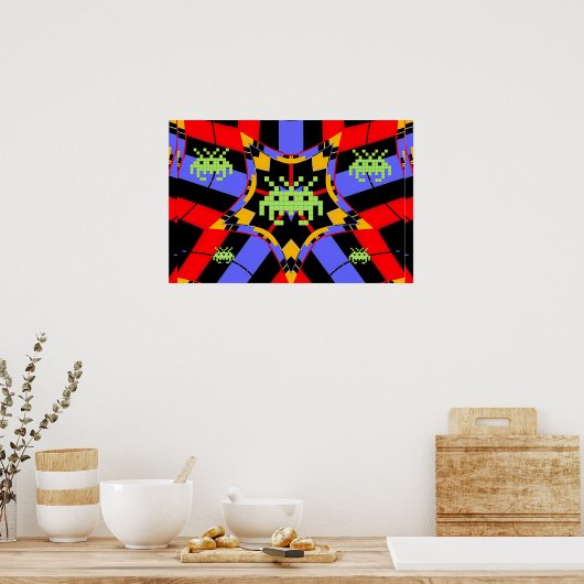 De koning zal je nu binnenvallen! poster (Keuken)