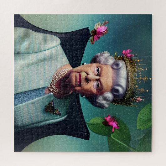 De koningin AI genereerde Art Jigzaag Puzzle Legpuzzel (Horizontaal)