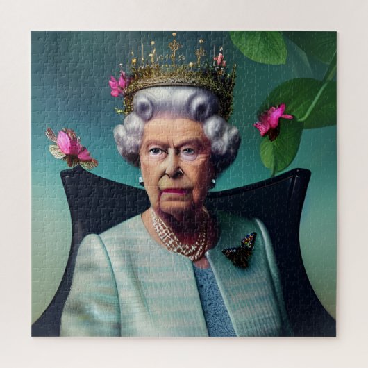De koningin AI genereerde Art Jigzaag Puzzle Legpuzzel (Verticaal)