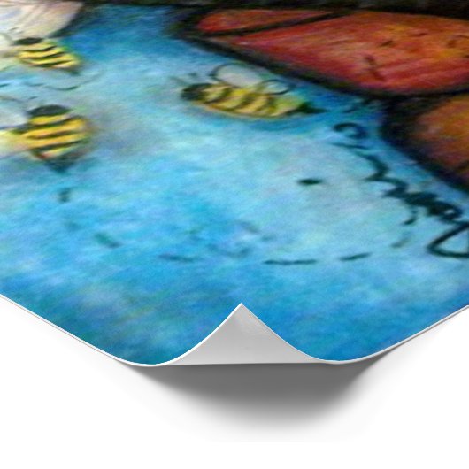 De koningin B van de Hive Poster (Hoek)