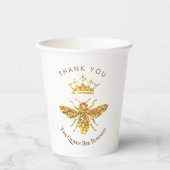 de koningin bij logo papieren bekers (Voorkant)