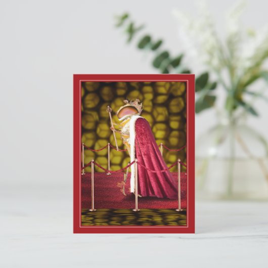 De koningin briefkaart (Staand voorkant)