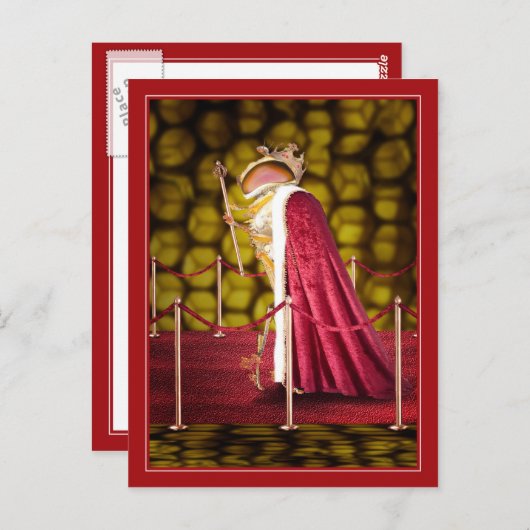 De koningin briefkaart (Voorkant / Achterkant)