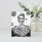De koningin briefkaart (Staand voorkant)