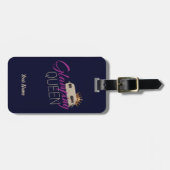 De Koningin Camping met  caravans Bagagelabel (Voorkant horizontaal)