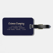 De Koningin Camping met  caravans Bagagelabel (Achterkant horizontaal)