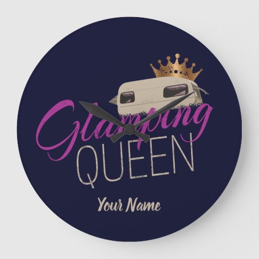 De Koningin Camping met  caravans Grote Klok (Voorkant)