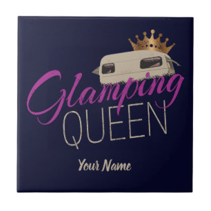 De Koningin Camping met  caravans Tegeltje