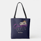 De Koningin Camping met caravans Tote Bag (Achterkant)