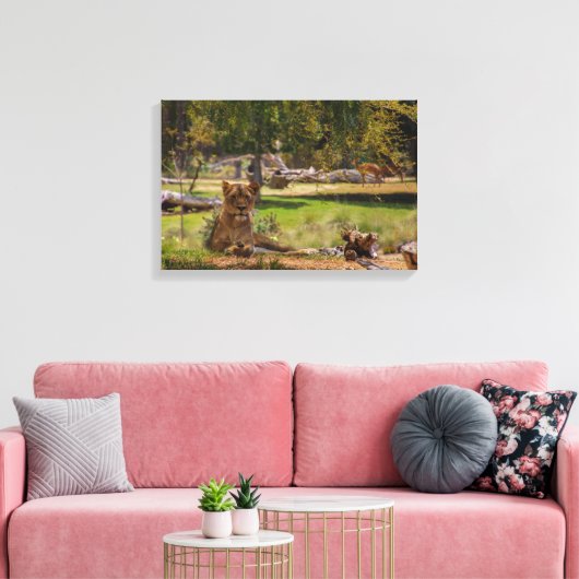 De koningin canvas afdruk (Insitu (Woonkamer))