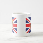 De Koningin Corgi met Kroon en Uniefanaat Koffiemok (Center)