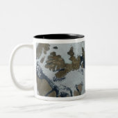 De koningin der Elizabeth Eilanden Tweekleurige Koffiemok (Links)