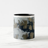 De koningin der Elizabeth Eilanden Tweekleurige Koffiemok (Center)