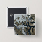 De koningin der Elizabeth Eilanden Vierkante Button 5,1 Cm (Voorkant /achterkant)