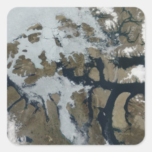 De koningin der Elizabeth Eilanden Vierkante Sticker