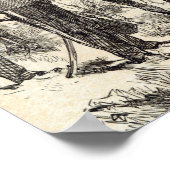 De koningin die Victoria Crosses distribueert Poster (Hoek)