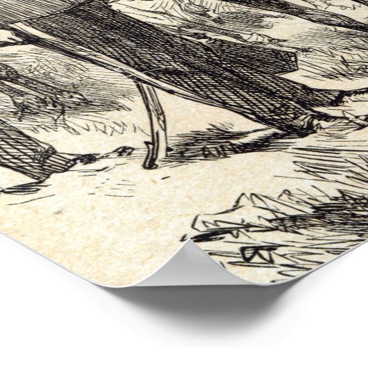 De koningin die Victoria Crosses distribueert Poster (Hoek)