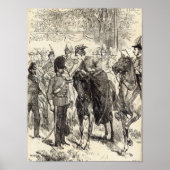 De koningin die Victoria Crosses distribueert Poster (Voorkant)