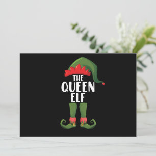 De Koningin Elf Bijpassende Familie Kerst Vrouwen Kaart