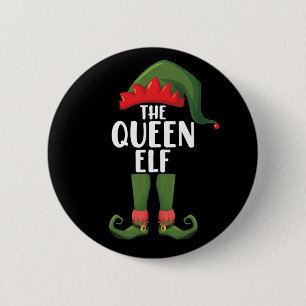 De Koningin Elf Bijpassende Familie Kerst Vrouwen Ronde Button 5,7 Cm