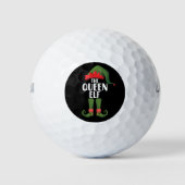 De Koningin Elf Bijpassende Familie Kerstmis Vrouw Golfballen (Voorkant)
