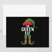 De Koningin Elf Bijpassende Familie Kerstmis Vrouw Kaart (Voorkant / Achterkant)