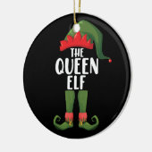 De Koningin Elf Bijpassende Familie Kerstmis Vrouw Keramisch Ornament (Links)