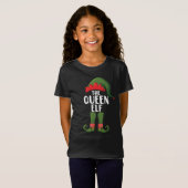 De Koningin Elf Bijpassende Familie Kerstmis Vrouw T-shirt (Voorkant volledig)