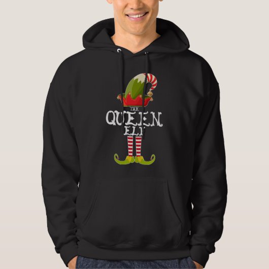 De koningin Elf Funny kerstcadeau komt overeen met Hoodie (Voorkant)