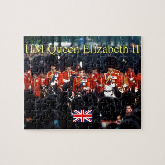 De koningin Elizabeth II - Pro Foto Legpuzzel (Horizontaal)