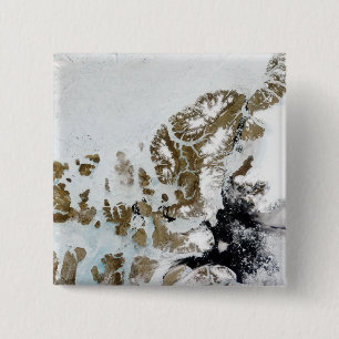 De koningin Elizabeth Islands 2 Vierkante Button 5,1 Cm