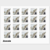 De koningin Elizabeth Islands 2 Vierkante Sticker (Vel)