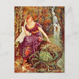 De koningin en de krab briefkaart