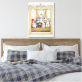 De koningin en prins Albert thuis Canvas Afdruk (Insitu (Slaapkamer))