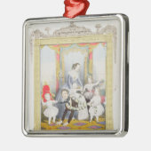 De koningin en prins Albert thuis Metalen Ornament (Links)