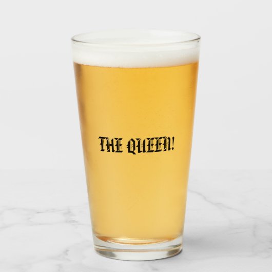 DE KONINGIN! GLAS (Voorkant gevuld)