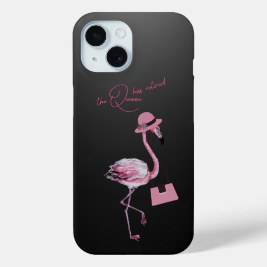 De koningin heeft de stijlvolle chique roze flamin Case-Mate iPhone case (Achterkant)