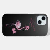 De koningin heeft de stijlvolle chique roze flamin Case-Mate iPhone case (Achterkant (horizontaal))