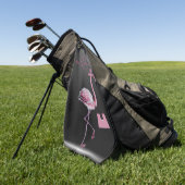 De koningin heeft de stijlvolle chique roze flamin golfhanddoek (Groen)