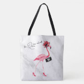 De koningin heeft de stijlvolle chique roze flamin tote bag (Voorkant)