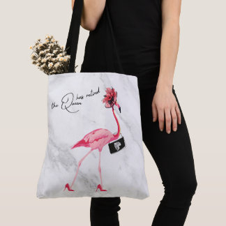 De koningin heeft de stijlvolle chique roze flamin tote bag